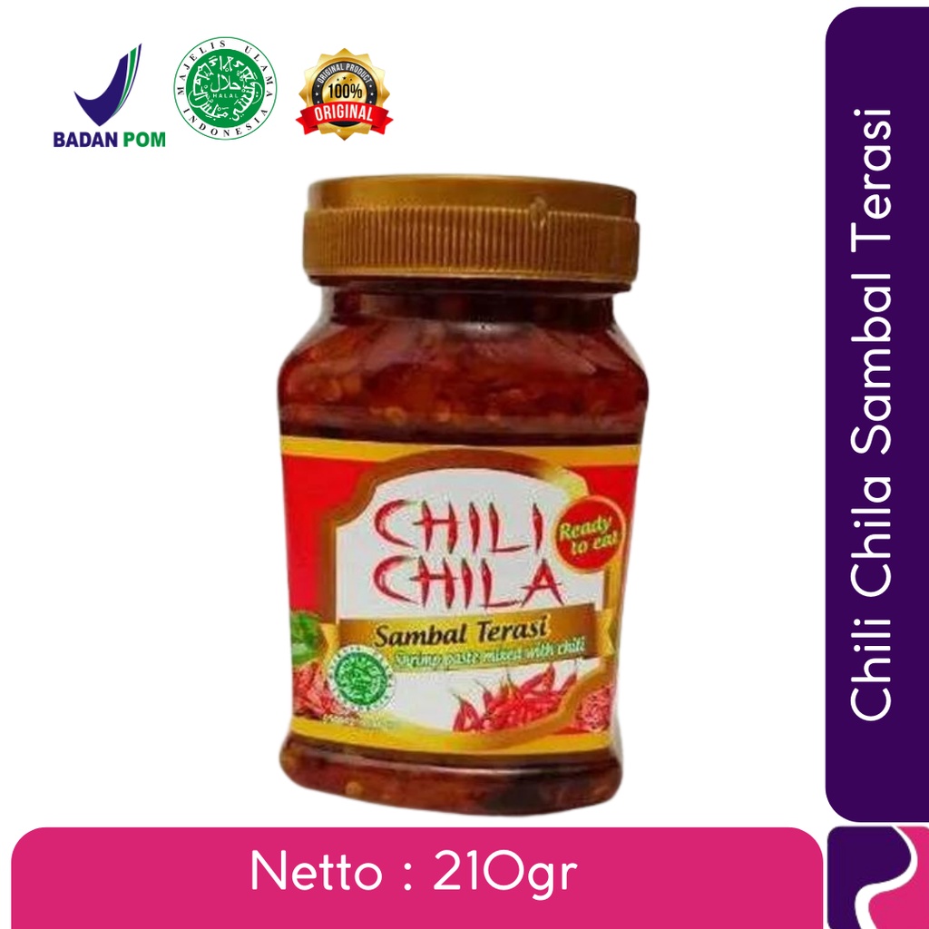 

Chili Chila Sambal Terasi Non Msg & Pengawet 210gr
