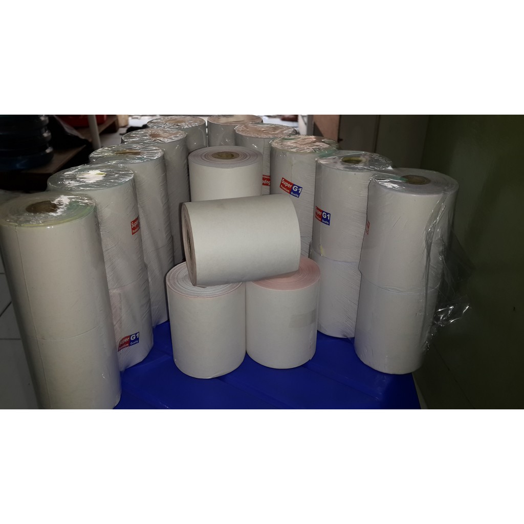 

Kertas struk kasir/thermal paper/kertas struk thermal/roller kasir 60 x 75 2 ply (10 roll/pack)