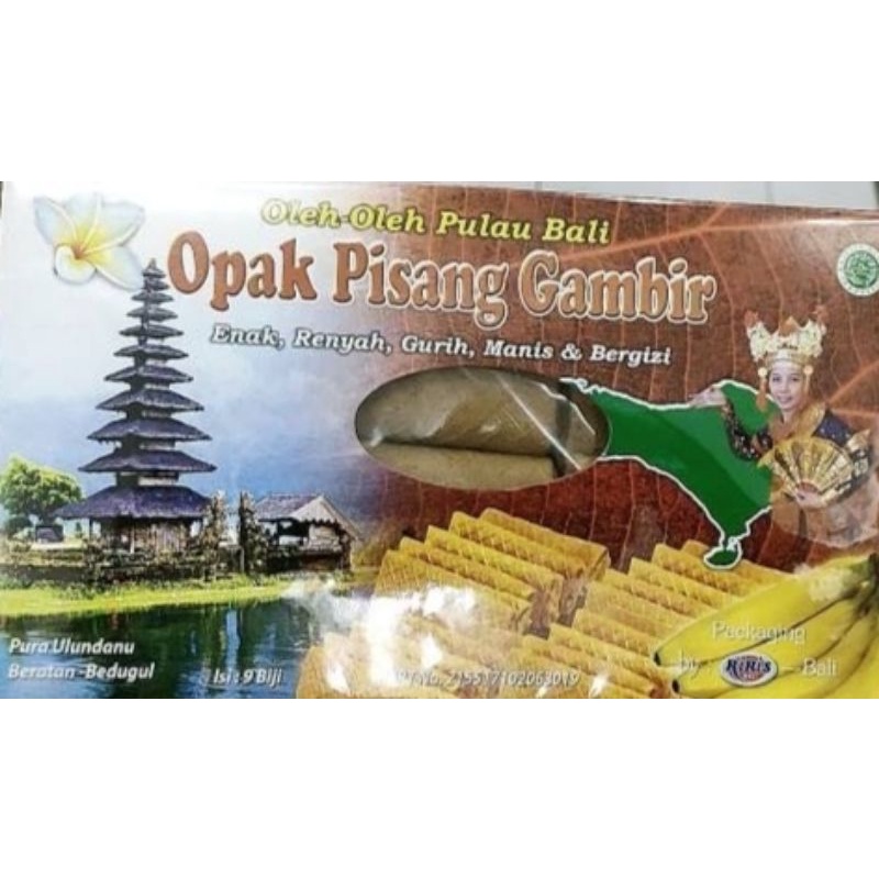 

OPAK PISANG GAMBIR RIRIS OLEH OLEH ASLI KHAS BALI ISI 9pc