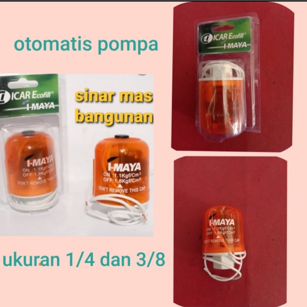 Otomatis pompa air imaya,otomatis pompa air Icar,Icar ecofill 1/4 ,3/8
