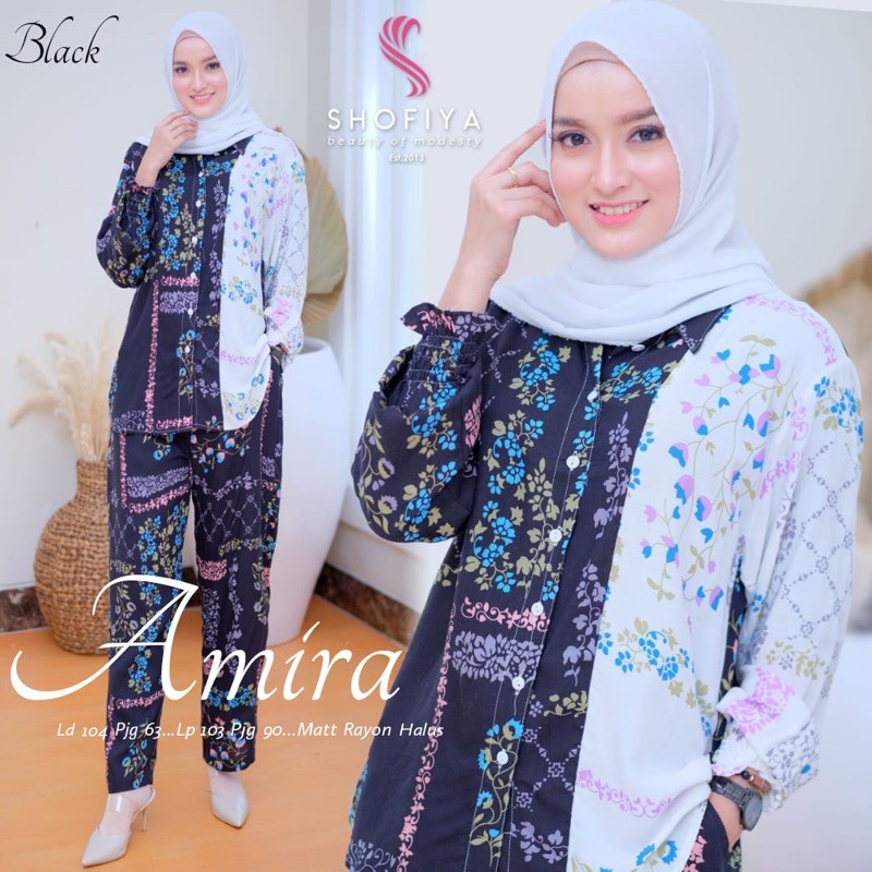 (COD) AMIRA - SETELAN WANITA MUSLIMAH TANPA JILBAB NEW ARRIVAL BY SHOFIYA