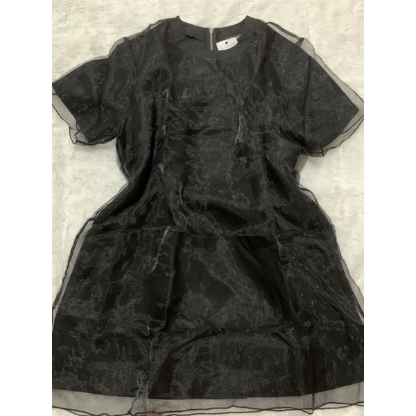 mini dress hitam