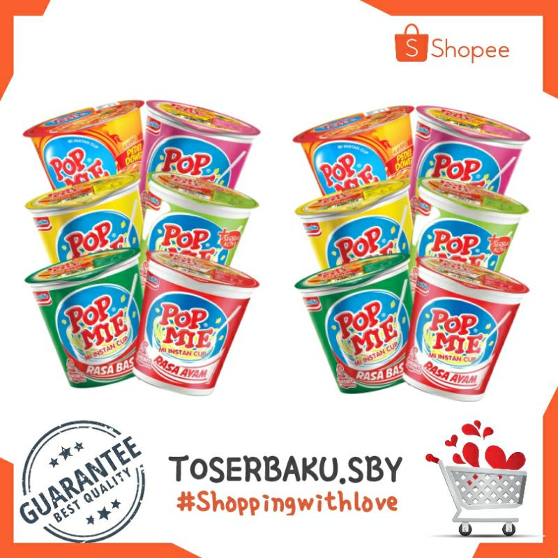 

Pop Mie 75 g All Variant 75g / Mie instant / Mie Kuah / Mie Seduh / Soto Ayam / Ayam Bawang / Kari Ayam / Bakso / Camilan Murah Surabaya