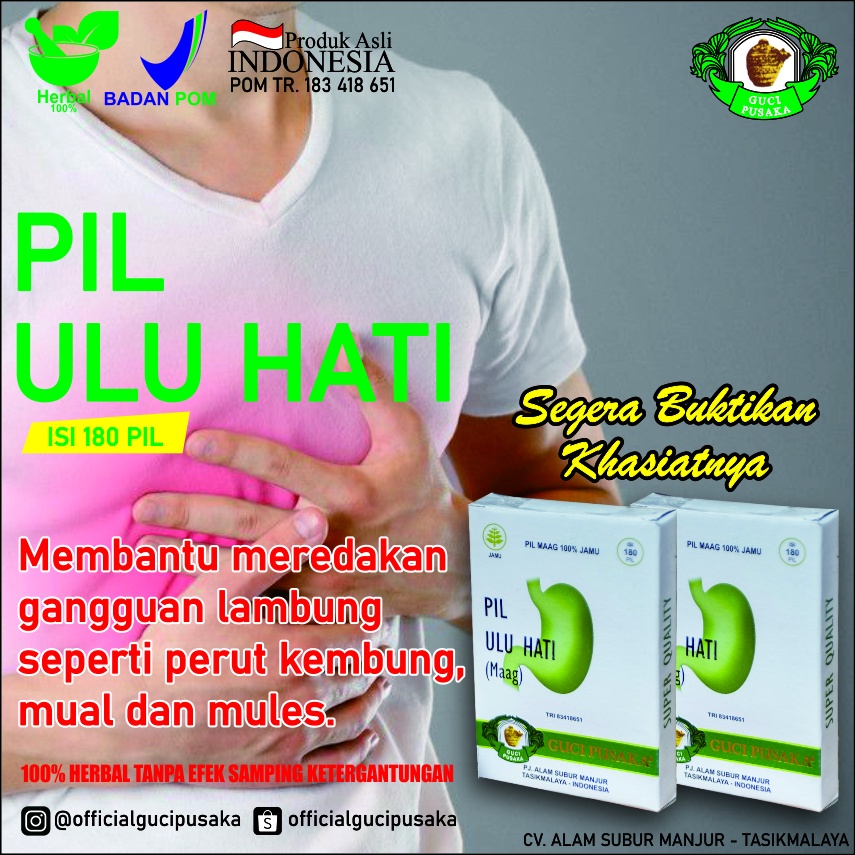 OfficialGuciPusaka Obat Maag (100% Jamu Herbal) Jamu Sakit Maag Obat Sakit Maag TANPA BAHAN KIMIA.