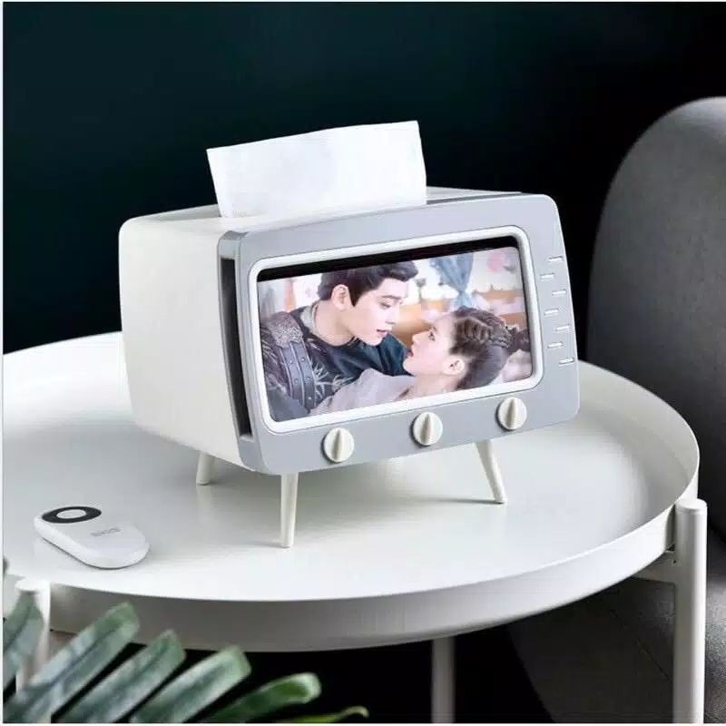 READY KOTAK TISU TV PORTABLE / COCOK BUAT ANAK BELAJAR ONLINE