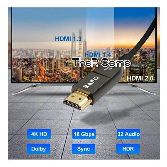 Kabel Hdmi Fiber Optik ( FO ) 30 Meter Bafo V2.0 4K 3D