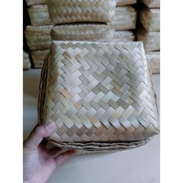 

[ Halodul ] besek bambu 20x20cm grosir termurah langsung produsen | besek bambu hampers kotak hantaran lebaran