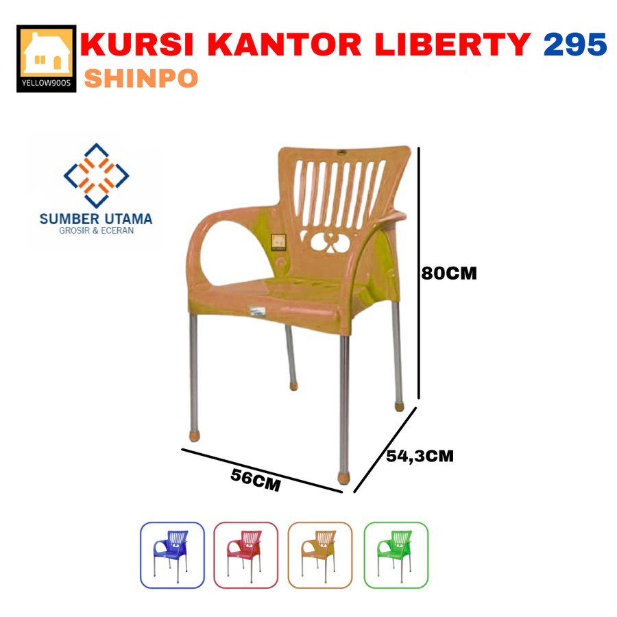 Kursi Plastik/Kursi Kantor Shinpo LIBERTY SIP295