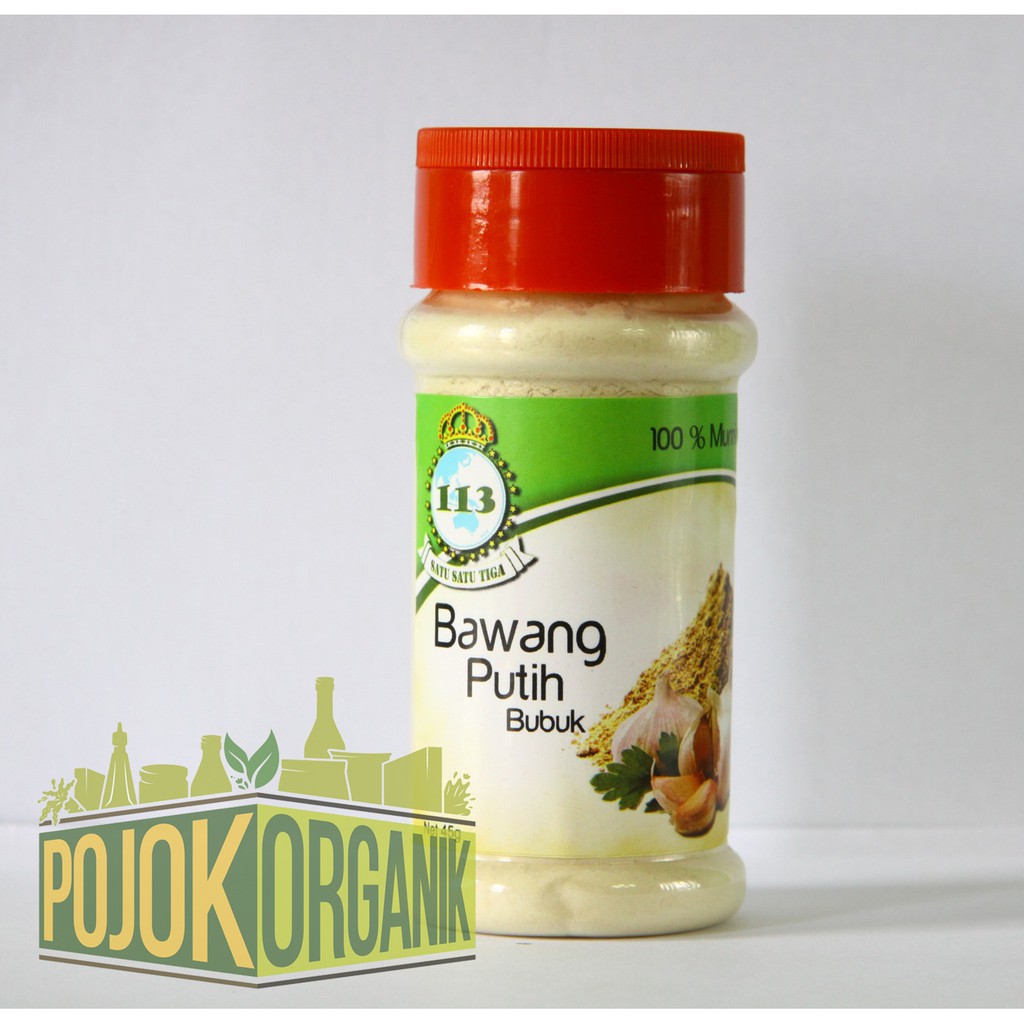 

BAWANG PUTIH BUBUK 45 gr | REMPAH REMPAH BUMBU ORGANIK