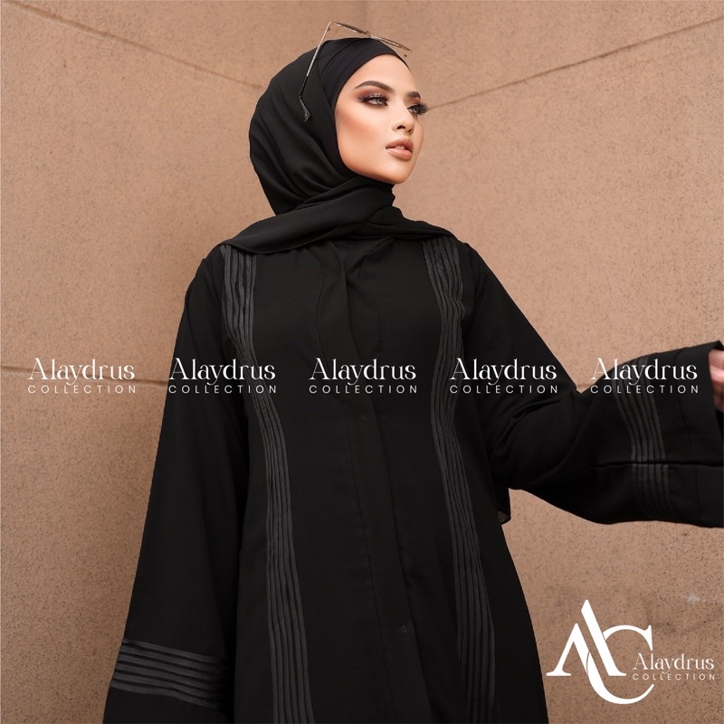 Abaya Gamis Maxi Dress Arab Saudi Bordir Zephy Turki List Hitam Umroh Dubai Turkey India Wanita Hitamjo