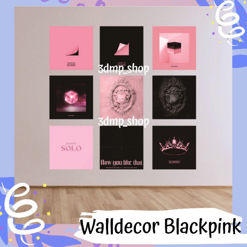 [9 lembar] Walldecor Hiasan Dinding Blackpink Kpop