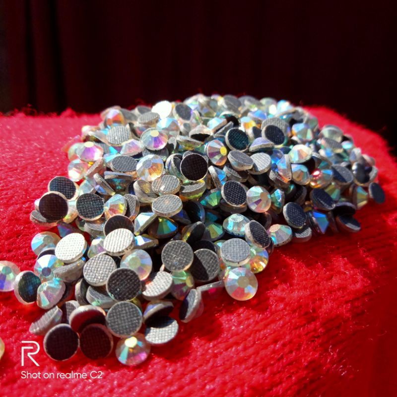kristal hotfix/diamond hotfix/ payet tabur pelangi grad AAA