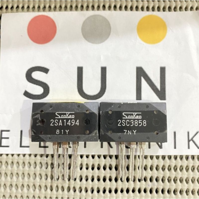 TR sanken Ori 2SC3858 & 2SA1494 2SA1494 - 2SC3858