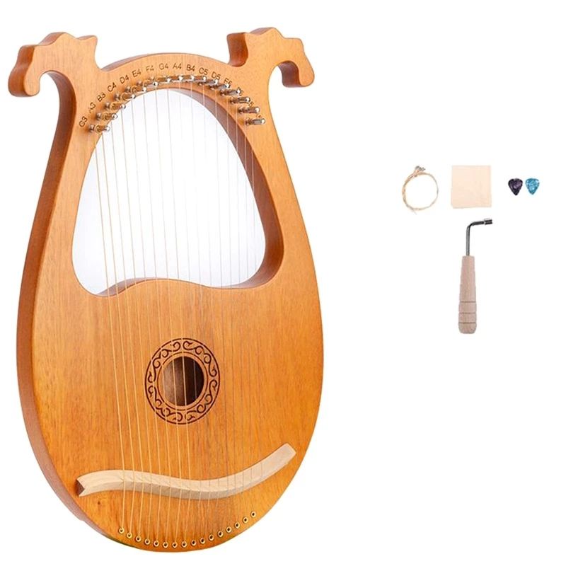 Lyre Mini Harp 16 Strings Harpa Kecapi