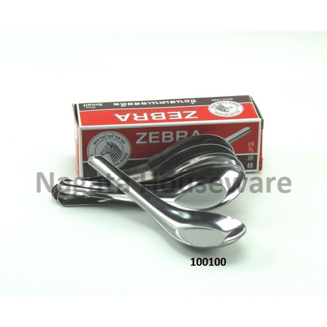 Sendok Bebek Stainless / Sendok Makan / Sendok Zebra / Chinese Spoon Zebra (S) 100100 Sendok Makan M