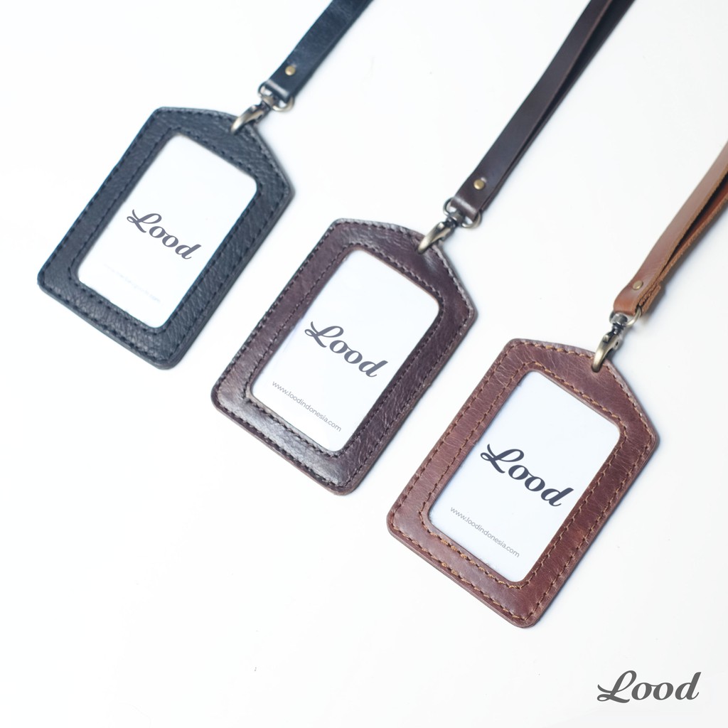 NAME TAG LOOD KULIT ASLI - ID CARD HOLDER KULIT ASLI