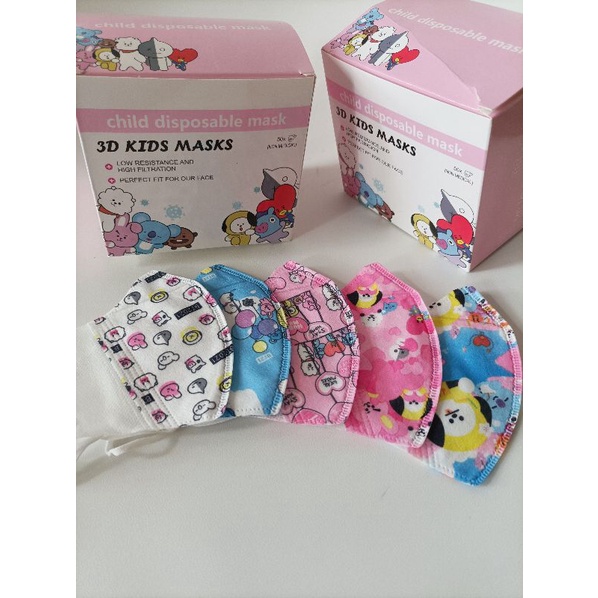 Masker Duckbill BTS Anak