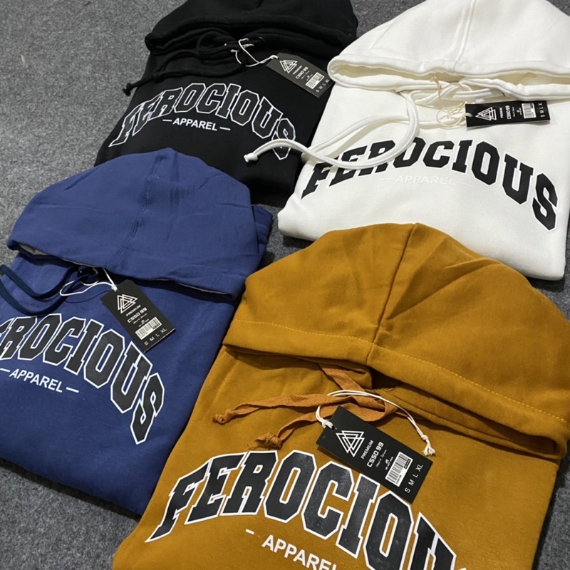 SWEATER HOODIE FEROCIOUS - HOODIE ORIGINAL FEROCIOUS FULLTAG&amp;FULLBORIDR ORIGINAL QUALITY