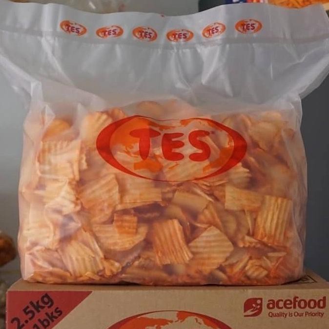 

READY BAYAR DITEMPAT keripik singkong balado tes/singkong balado tes/snack chuba - 1/4 kg TERBATAS