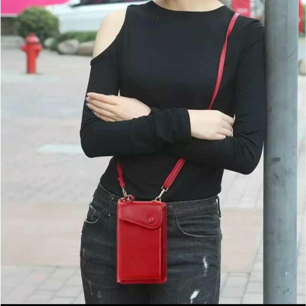 NEW Phone Bag Baby Sling Bag HP wanita KANCING DESY / dompet hp Muat HP Max 7.0” / Tas Dompet HP 2021 Viral Kekinian