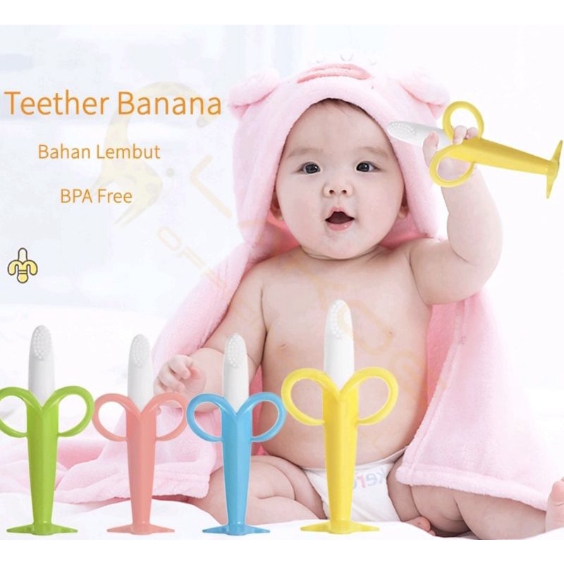 TEETHER + SIKAT GIGI BANANA BPA Free