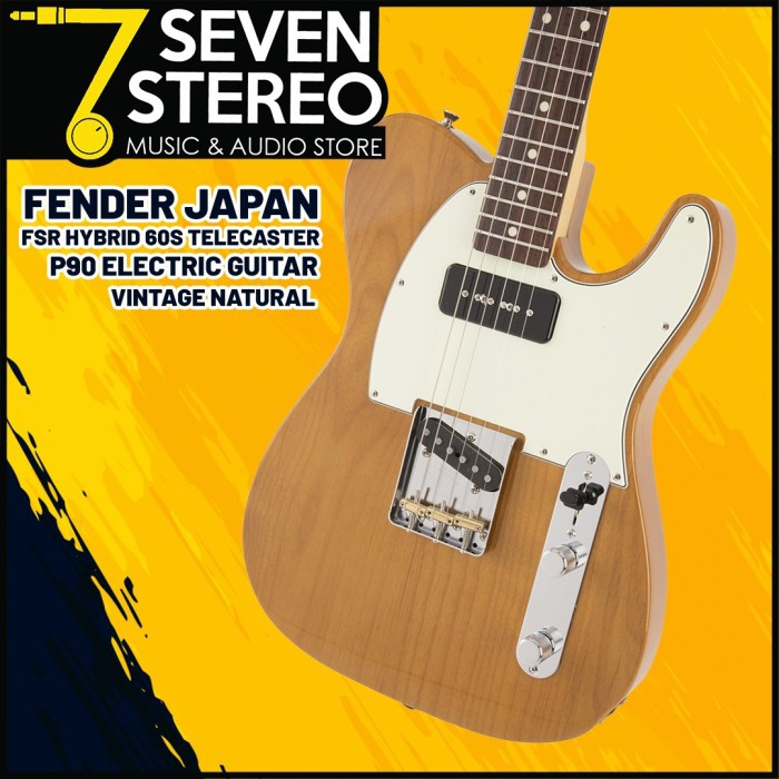 Fender Japan FSR Hybrid 60s Telecaster P90 Electric Guitar Vintage Nat