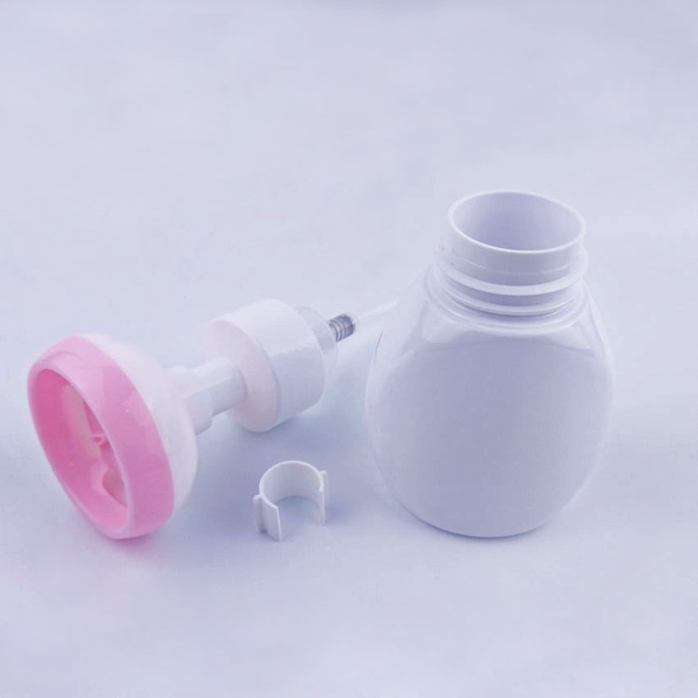 Plastic pressing flower foam bottle refillable bathroom handmade soap shampoo empty bottle sub-bottle ow