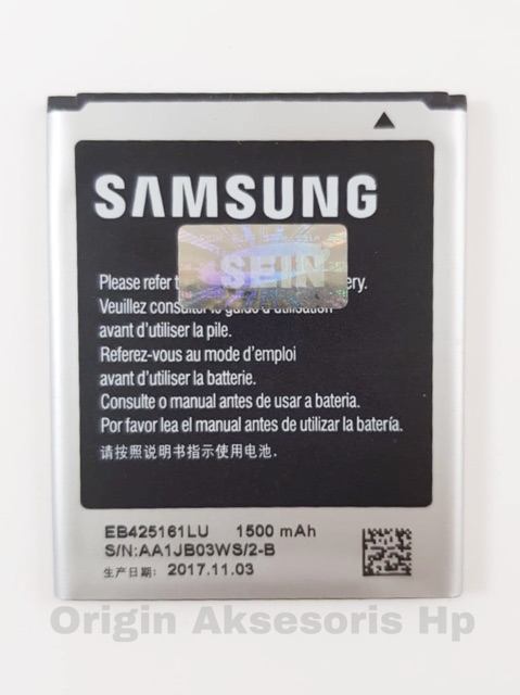 Baterai Samsung i8160 i8190 Ace2 S3mini J1 mini Original SEIN 100% (BUKAN OEM) dc 88