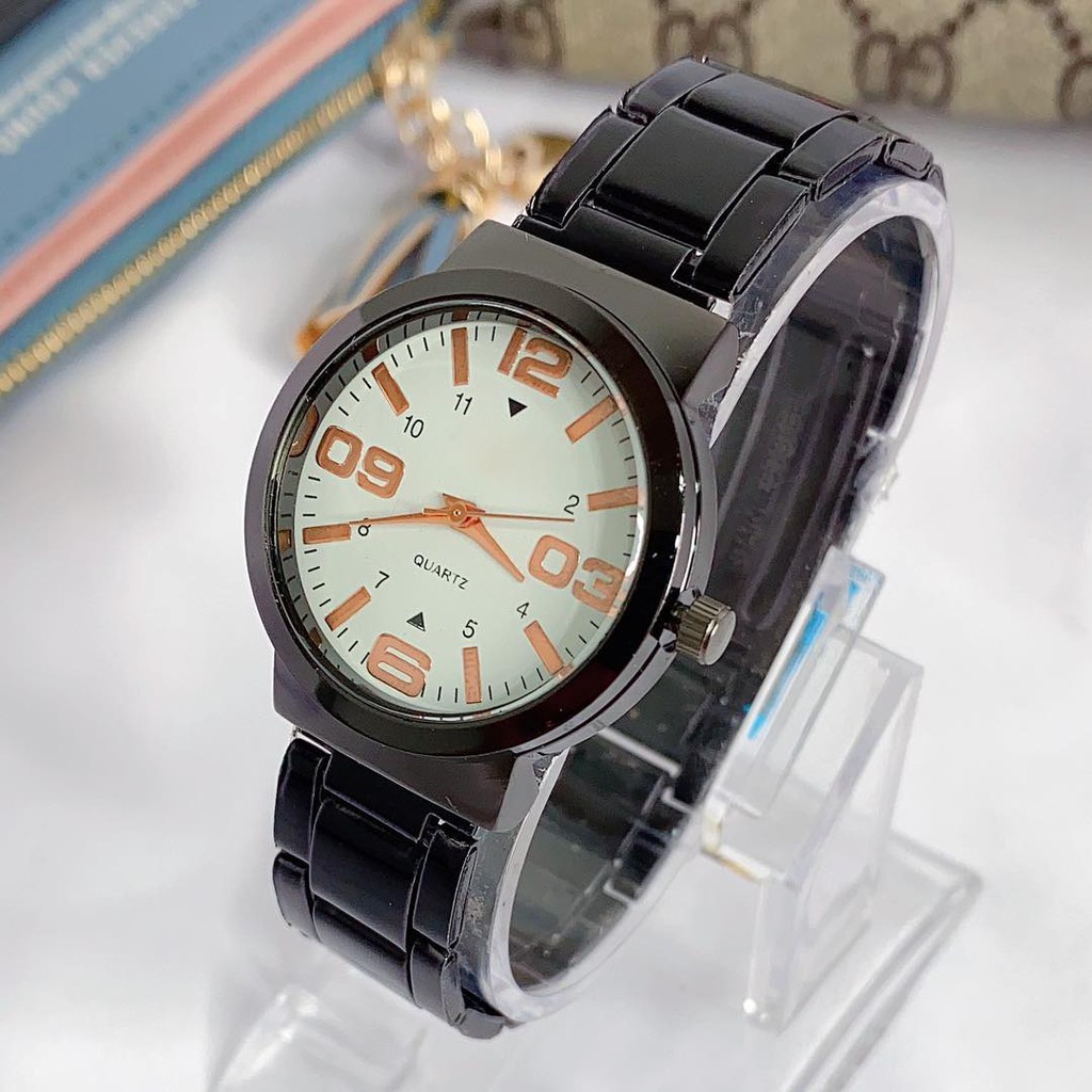 [Bayar Di Tempat]Jam Tangan Fashion Pria/Wanita/Pasangan rantai stainless 169