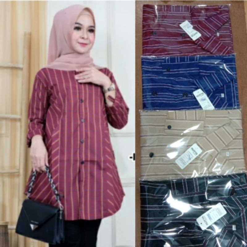 Atasan tunik OLIVIA Salur
