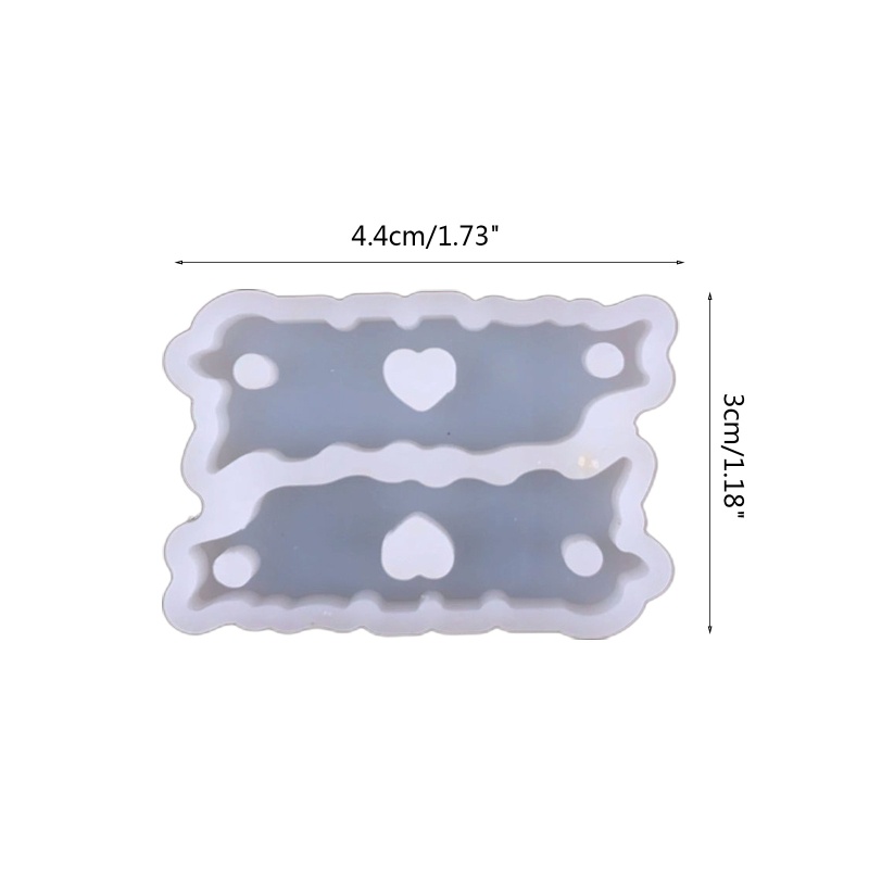 Siy Cetakan Resin Bentuk Asimetris Bahan Silikon Untuk Membuat Liontin Kalunggelanganting DIY