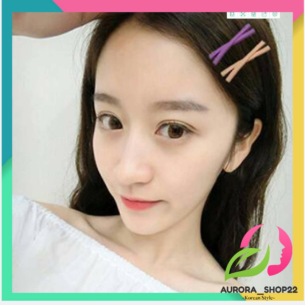 [COD] Jepit Rambut Silang Warna Doff Gaya Korea Hairpin Poni Korea Hairclip Jepit Rambut Korea