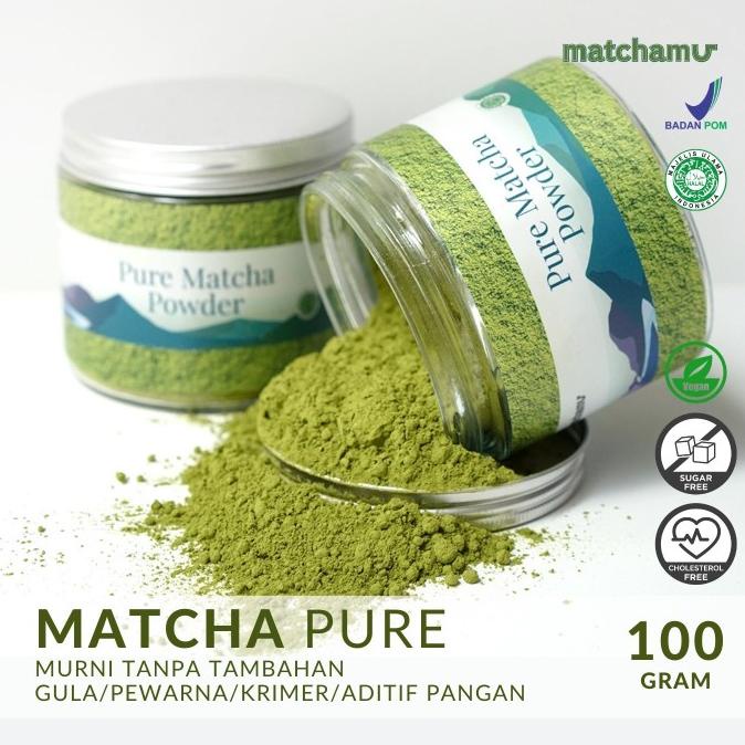 

[ COD ] Matchamu Pure Matcha Powder Jar 100gr PROMO Kode 772