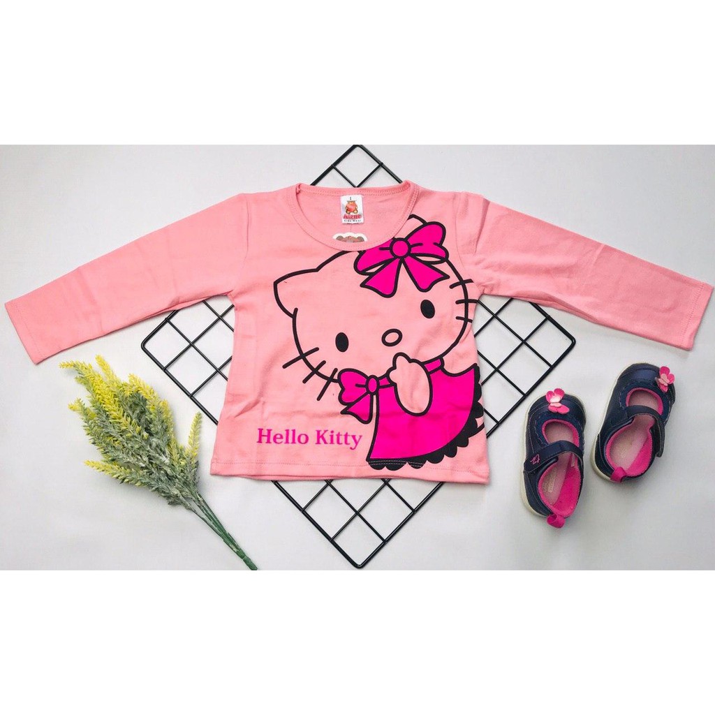 PAKET HEMAT KAOS ATASAN ANAK PEREMPUAN ISI 3 PCS MOTIF RANDOM TANGAN PANJANG