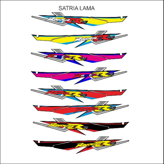 Striping variasi satria fu barong raider