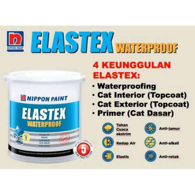 CAT TEMBOK ELASTEX WATERPROFING NP BGG 1681 D SPRING VIGOR 1 KG