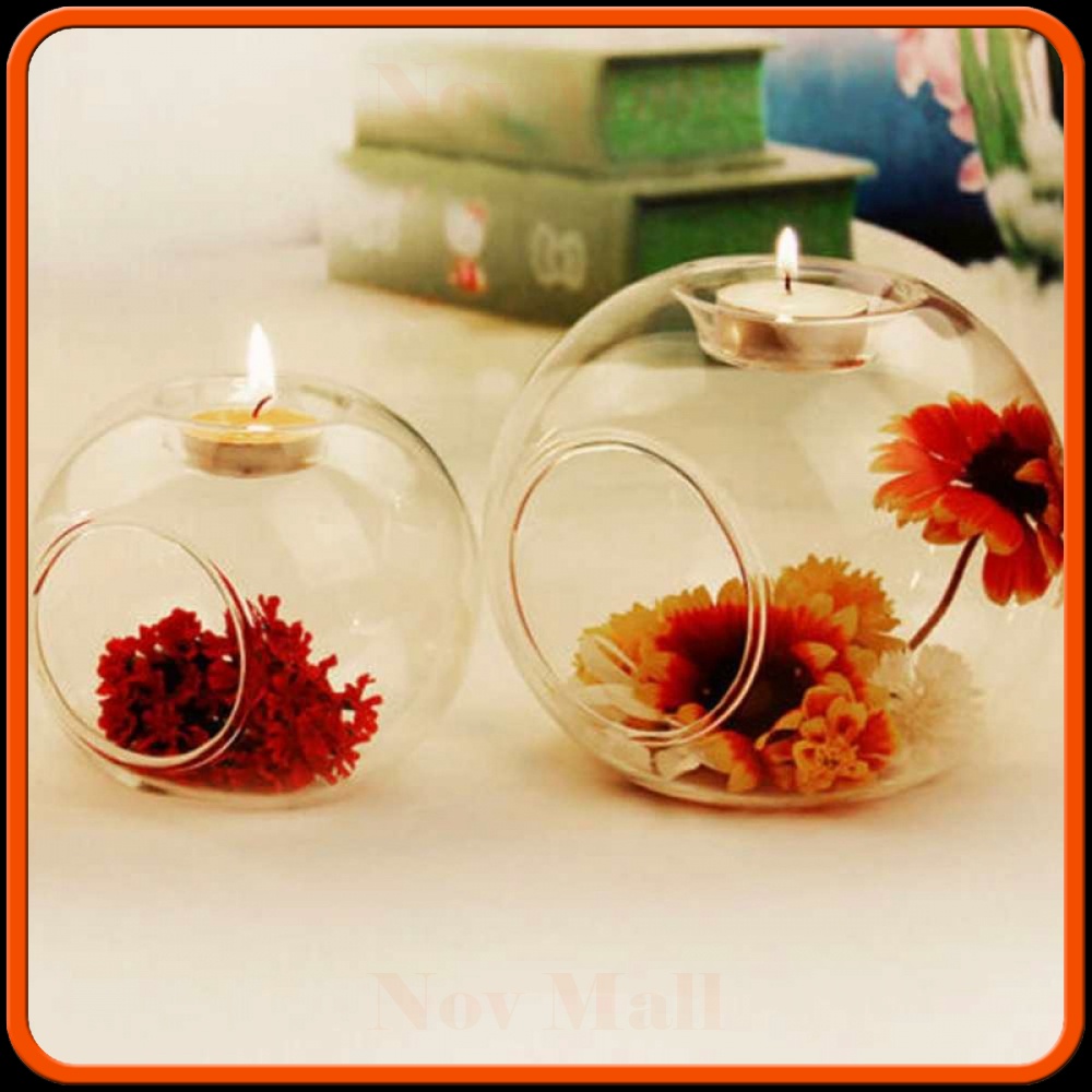 Gelas Lilin Glass Candle Holder Romantic Dinner 10 cm - F001