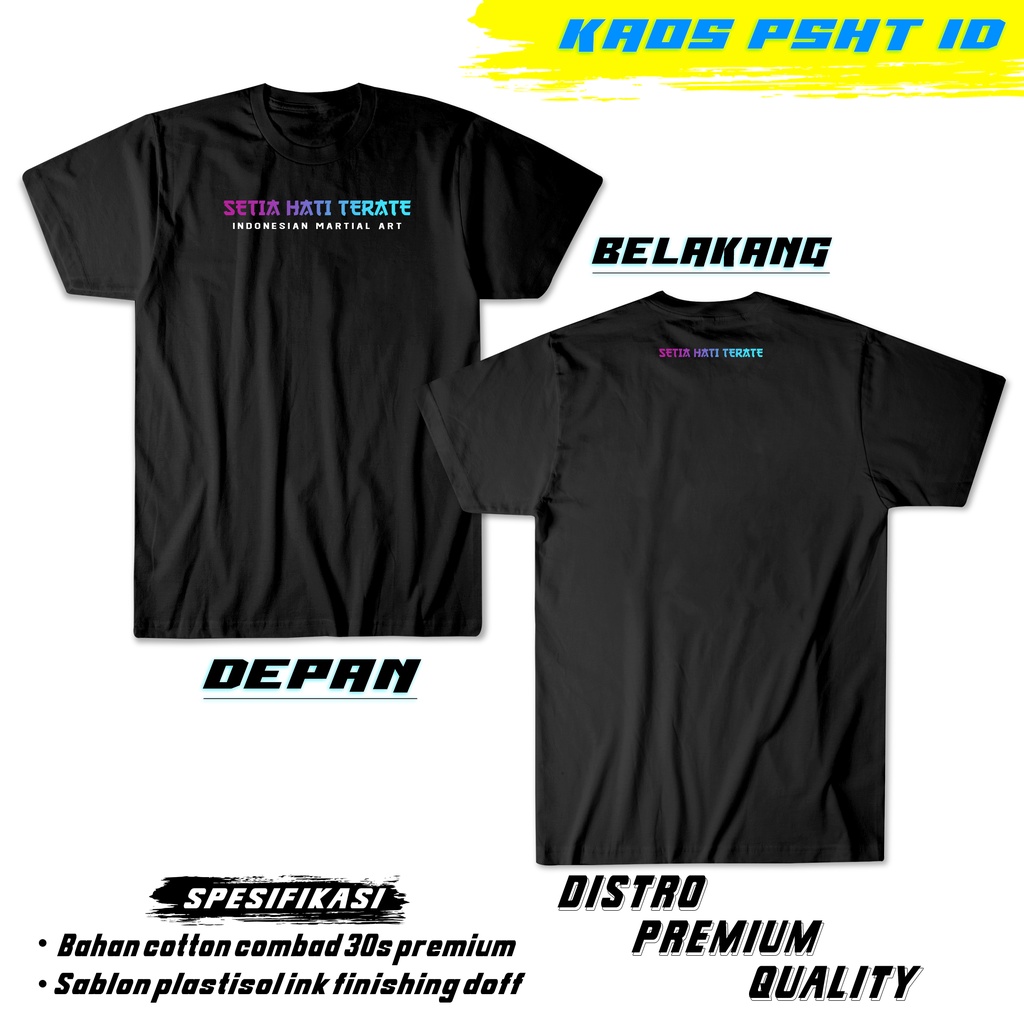 TERLARIS KAOS PSHT - SH TERATE SIMPLE STYLE /BISA COD/BAHAN DISTRO KAOS PSHT ID