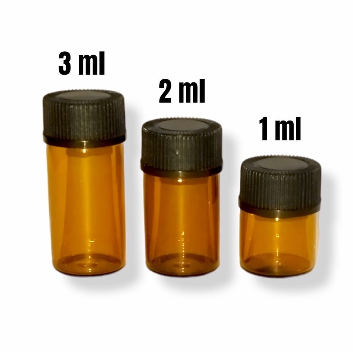 Botol Kosong Obat Kapsul Botol Kapsul Vitamin Suplemen Botol Kaca 3ml