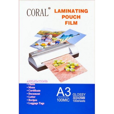 CORAL LAMINATING A3