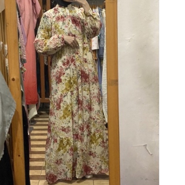 gamis bunga/gamis flower/dress vintage/gamis korea