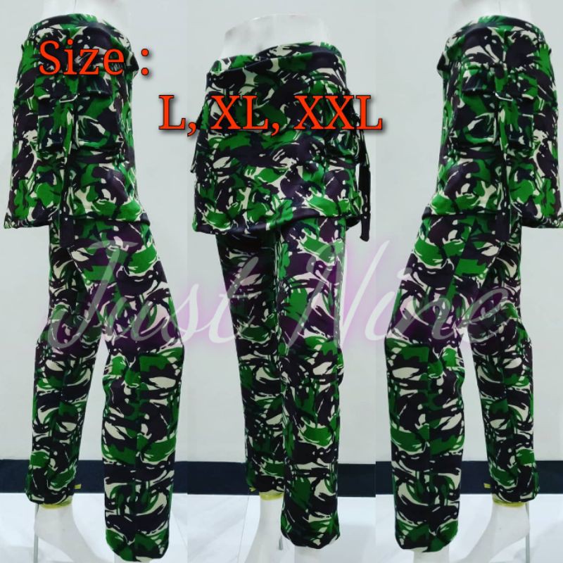 celana rok kantong army / celana army / celana rok kantong / loreng / army