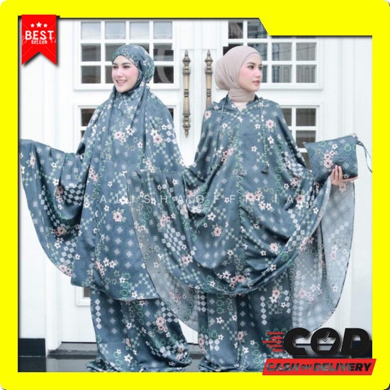 Mukena Wanita Dewasa Motif Adella Original Berlabel Nia Rumaisha Mukena Adeline 2 In 1 Luxury Armany