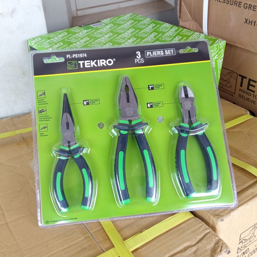 Tekiro TANG SET TEKIRO PLIERS SET PL-PS1974 tekiro tang set 3 pcs ps1974
