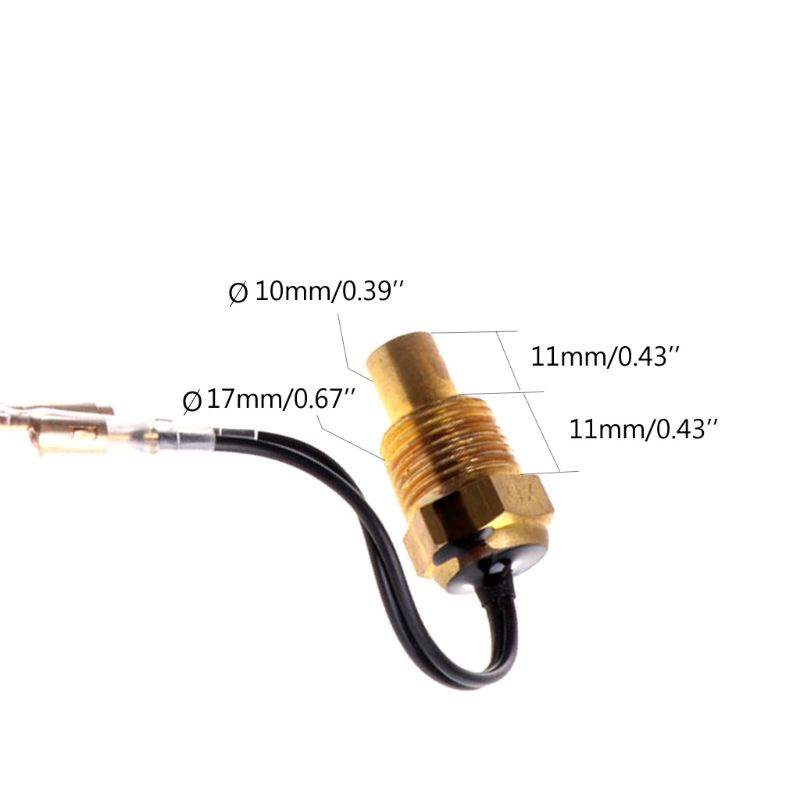 Sun 2in1 Voltmeter Pengukur Suhu Air Untuk Mobilmotor Universal