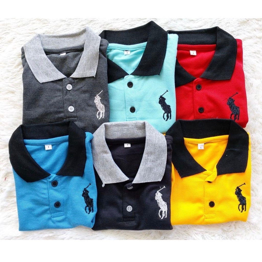Kaos Polo Anak Laki-laki | Kerah Polos |