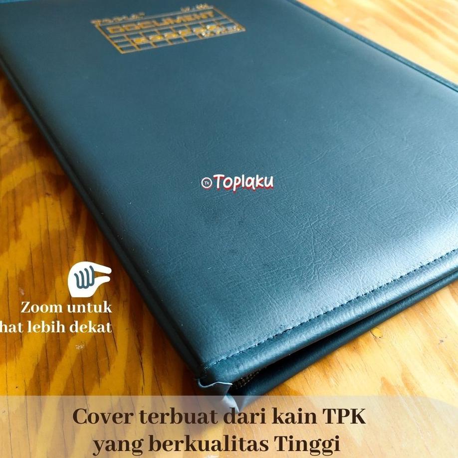 

[PROMO M0Q] TOPLA Map Ijazah Dokumen Keeper Resleting Anti Air Kulit Isi 40 60 Document Sertifikat File Folder Organizer Business File Clear Holder