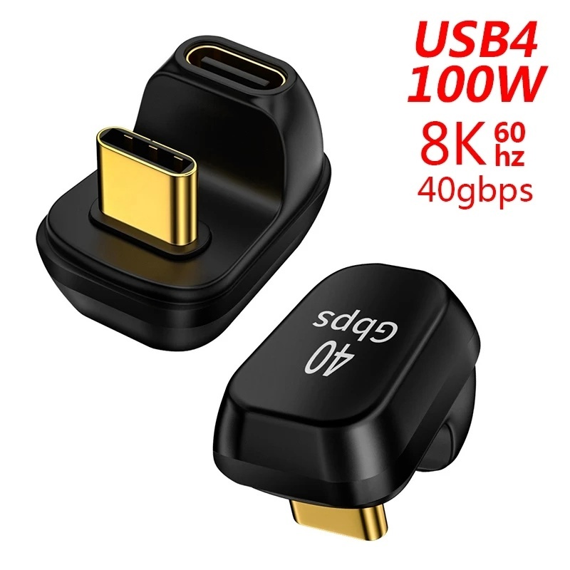 Adapter Usb 4.0 / 2.0 Tipe C Siku Male Ke Female Untuk PC