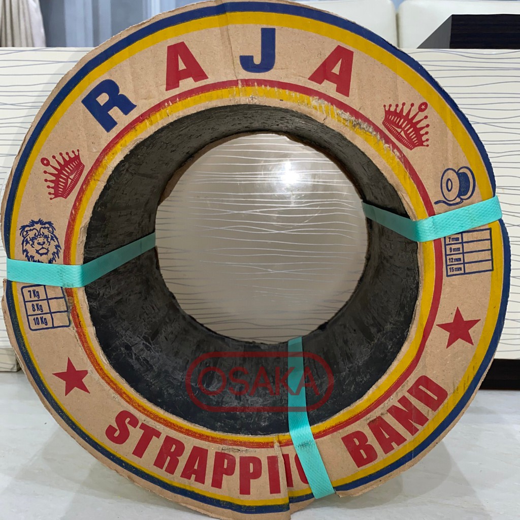 

Plastic Strapping Band Packing Tali Klam Raja Kuning 15mm 7kg