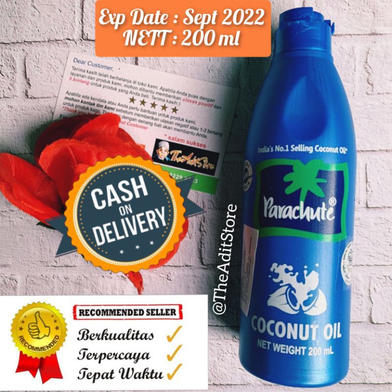 

MINYAK RAMBUT/Parachute Coconut Oil 200ml / Minyak Kelapa